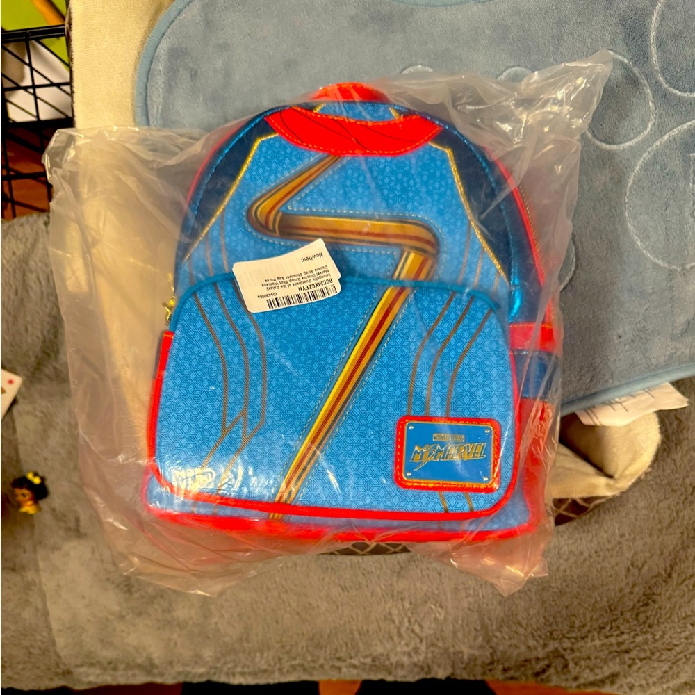 Blue and Red Marvel Backpack